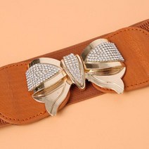 요술벨트 버클없는 고무줄 벨트 여성 원피스점프수트 숙녀 탄성 와이드 허리 스웨터 드레스 라인 석 장식 여성을위한 럭셔리 디자이너 브랜드 블랙 레드