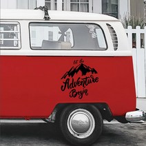 캠핑카 카라반 트레일러 어드벤쳐가 시작하자 캐러밴 스티커 및 방수 자동 튜닝 비닐 레이싱 용품, 10.파란 - 35X33CM