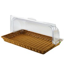 베이커리 카페 진열대 쿠키 빵 보관 라탄 트레이, 상세이페이지 참고, 커피색 바구니 53X33X5cm