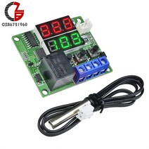 써모스탯 써모스텟 w1209 스마트 디지털 온도 조절기 온도계 5v 12v 실내 실외, w1219 5v 적록