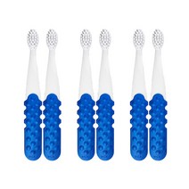 래디어스 토츠플러스 유아용 칫솔, 6개, 사파이어블루 + 화이트