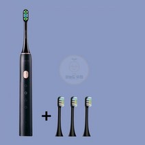 샤오미 SOOCAS 전기 음파 칫솔 울트라 소닉 자동 구강 관리 딥 클린 방수 5, 러시아|X3U Black 3head