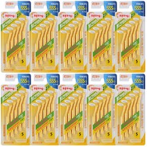 네오 에버덴 치간칫솔 L자형 5개입 x 10개 SSS(1) 0.7mm 치실 휴대용캡 포함 듀폰모
