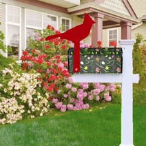 우편함 우체통 메일박스 크리에이 티브 범용 사서함 포스트 상자 녹 방지 아크릴 교체 플래그 전천후 구멍, 추기경