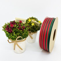제이제이리본 크리스마스리본 30YD 50YD ( 7mm 10mm 15mm 25mm 40mm), 구츄리, 7mm(50YD)