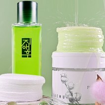 [수분채움] 1+1 트러블케어 싱그린 보습 앰플스킨+비건순면 닥토패드세트/각질제거/모공수축/여드름케어/수부지토너, 앰플스킨1EA+닥토패드2EA