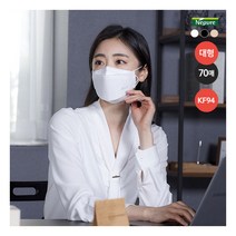 [네퓨어] 프리미엄 뉴 황사방역용마스크 KF94 대형 70매 (화이트/블랙/베이지 선택), 색상:베이지, 상세 설명 참조, 5개입