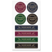 크라프트 더에코 핸드메이드(원형+밴드형) 스티커(80개) /홈메이드 랩핑 포장라벨, 2-3.C-12 더에코 밴드-225장