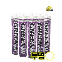 철물언니 다우실리콘 무초산808 투명 실리콘 1+1+1+1+1 5개, 808투명1+1+1+1+1