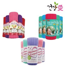 일본 노송 키위스 로즈힙엑기스 까슬한 샤워타올 2개(0), 02 로즈힙엑기스