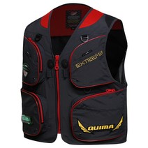 퀴마 민물 낚시 조끼 JW3315, 차콜그레이