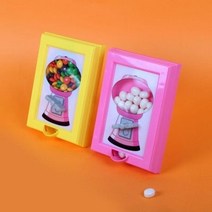 액자모양 검롤 캔디머신, 핑크_미니초코볼 150g (1봉)