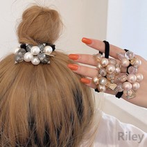 라일리 퓨어 진주볼 머리끈 3종 세트