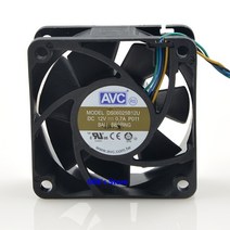 서버컴퓨터 데스크탑 노트북 라디에이터 cpu 쿨러 팬 ds06025b12u p011 60mm 6cm 606025mm dc 12v 0.70a pwm 인버터 냉각 4 핀, 없음