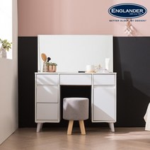 잉글랜더 루크 수납 화장대-거울포함, 내츄럴오크