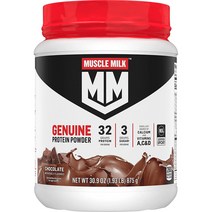 Muscle Milk Genuine Protein Powder 1.93 lb 머슬밀크 제뉴인 프로틴 파우더 초콜릿 875g