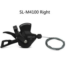 시마노-데오레 M4100 우측 10 단 변속기 레버 Rapidfire Plus 변속 레버 MTB 10v 시프터, With window