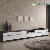 [우아미아이] 베르2700 거실장풀세트, 화이트