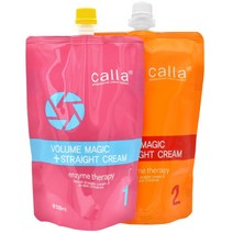 새롬 칼라 볼륨 매직 스트레이트 500ml (액상/크림), 1, 크림2제 500ml
