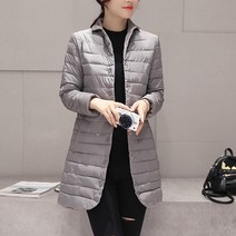 HONGKANG 여성 심플 경량 기본 겨울패딩 아우터 빅사이즈