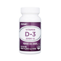 GNC 비타민D3 2000, 90정, 2개
