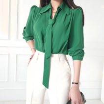 [금찌] 레이나 체인 블라우스 ST5651B