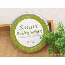 HB)해피 소잉웨이트(문진)400g 마름질 패턴그레이딩 원단재단시 매끄럽고 깔금한 디자인, (문진)자석