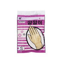 동광 깔깔이 라텍스장갑 미용장갑(대 중 소)10개묶음, 1개, S