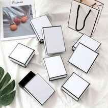 반지케이스 주얼리선물상자 화이트 목걸이케이스 선물상자 귀걸이케이스 쇼핑백 반지케이스 선물케이스, 1번케이스5cmX5cm