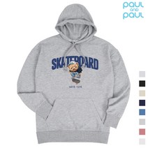 [폴앤폴] 스케이트보드 오버핏 남여공용 후드티