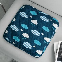 한일전기 양면 전기방석 1인용 2인용 슈퍼쇼파용, -, 양면 구르미 네이비 1인용