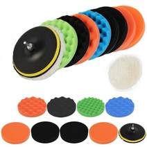 차량 듀얼 광택기 광택패드 폴리셔 11pcs 3 인치 핸드 툴 키트340882 L6, 01 3 inch340882 L6