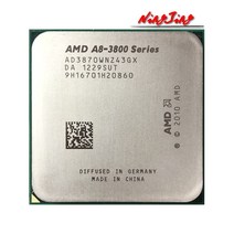 AMD A8Series A8 3870 A8 3870K 30 GHz 쿼드 코어 CPU 프로세서 AD3870WNZ43GX 소켓 FM1, 단일옵션