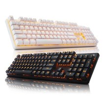 ABKO 게이밍 LED 축교환 기계식 키보드 Hacker K590, 적축(블랙)