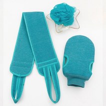 후레시샤워타올 강력함 때밀기 타월 두꺼운 북방 여성 남성 전용 등밀기 롱스틱 신기 4754595602, 목욕 가치를 초과 쓰리 피스이다 그린