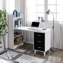 중학생 고등학생 여자아이 공부책상 서재 초등핵상 스터디 데스크 테이블, 블랙