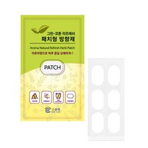 그린코튼 천연 아로마 향패치 향기패치 향기스티커, 3개