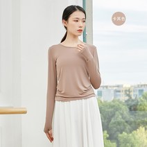 탄성 레오타드 슬림 국가표준 여자 현대무용의상 데일리룩 스판 공연복 캐주얼 빅사이즈 셔츠