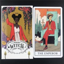 현대 마녀 타로 카드 데크 점 게임 신비한 마법의 전통적인 지혜의 힘, 78개 tt22