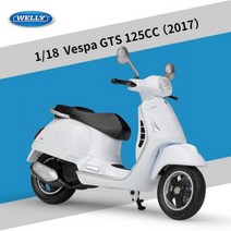 WELLY 1:18 베스파 946 150CC PX GTS 125CC 오토바이 시뮬레이션 합금 모델 컬렉션 자동차, 125CC 2017 상자 없음
