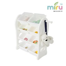 미루 야무진 장난감정리함 - 4단, 미루 야무진 4단 애니 -화이트