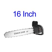 소형 전기톱 체인 톱 어댑터 변환기 브래킷 체인 톱 목재 작업 도구 100mm 115mm 125mm 150mm 전기 앵글 그라인더, 16인치