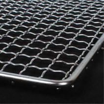 바베큐 숯불 구이 직사각 스텐 석쇠 소 32x25 펜션
