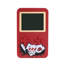 vewlix 뷰릭스 10000 mah 대용량 휴대용 레트로 게임 콘솔 3 인치 전원 은행 500, 빨간색