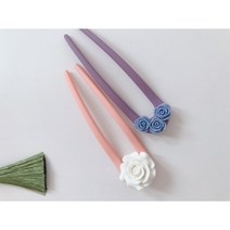 그레이스샵 [나연한복비녀] U자형 머리핀 헤어 악세서리 생활한복비녀 2pcs