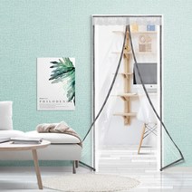 보급형자석방풍막(90x210) 방풍비닐 문 우풍차단 경질