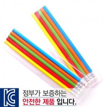 판촉물/200개/국산투명사각·무지개연필5P세트연필 샤프 지우개/기념품 대량구매 단체선물 홍보 행사 로고, 기본200개구매시, 인쇄없음