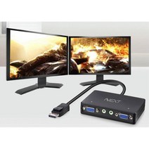 모니터 분배기 DP VGA 주차장 CCTV 관리실 경비 콘솔