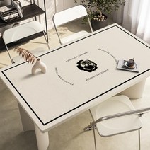 가죽 식탁매트 식탁 테이블 책상 보호필름 유리대용 가죽 방수 식탁매트, 70×120cm, E