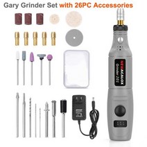 미니글라인더 NEWACALOX10W 미니 그라인딩 머신 EUUS 12V 가변 속도 회전 공, 26 GR Grinding Set+EU Plug 12V